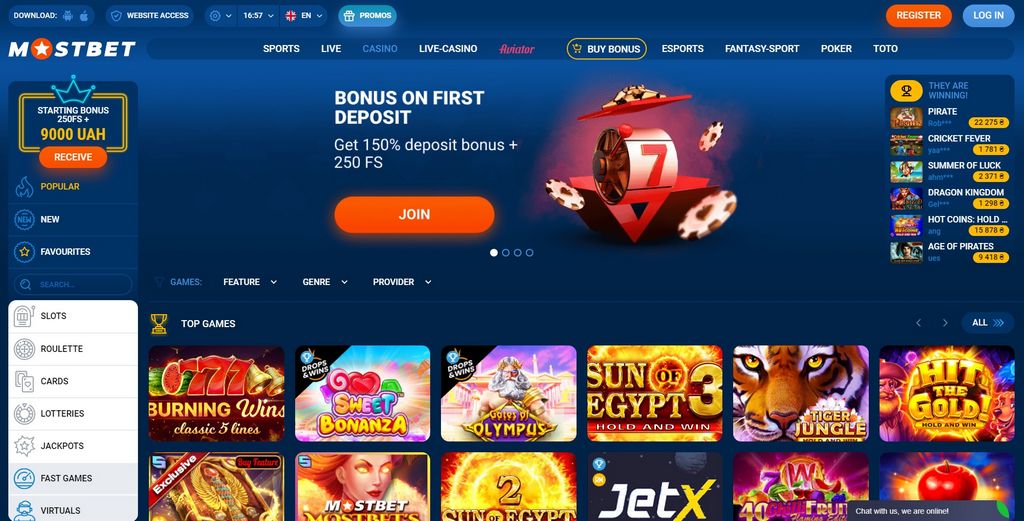 Mostbet online casino 2026